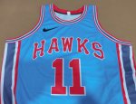 NBA 11 Young Hawks 2018-19 classic Maillot bleu imprimé